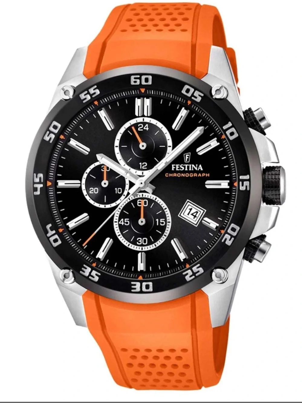 Festina The Originals Chronograph F20330/4 Orange Men’s Watch 47mm case diameter